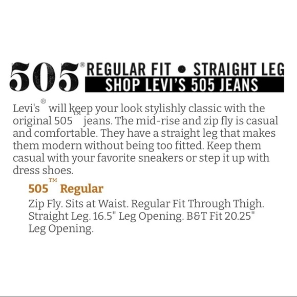 Levi’s 505 Jeans 36 - Picture 14 of 14